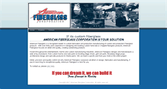 Desktop Screenshot of americanfiberglasscorporation.com